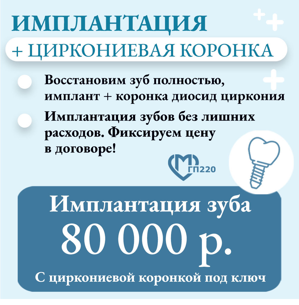 Имплантация зуба под ключ