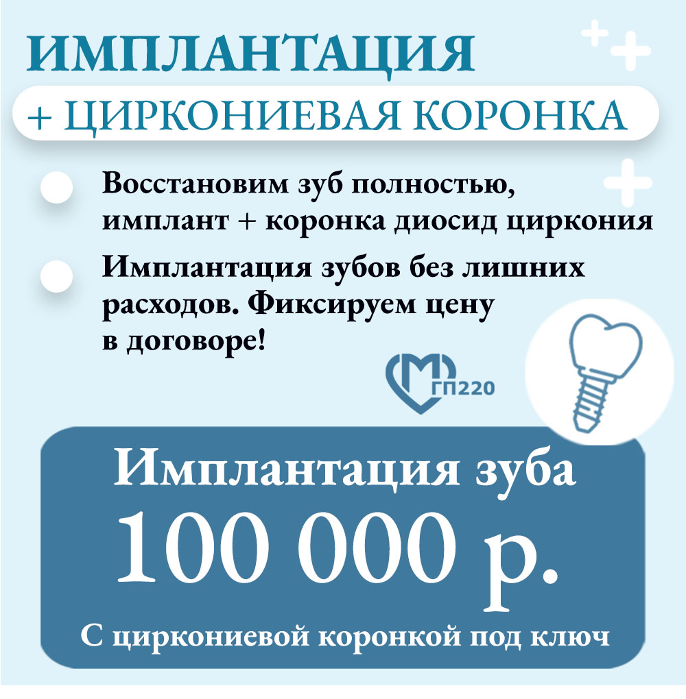 Имплантация зуба под ключ